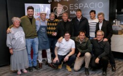 Equipo de Exponenciar, FEHGRA, Cocineros y expositores. Oradores durante la presentación