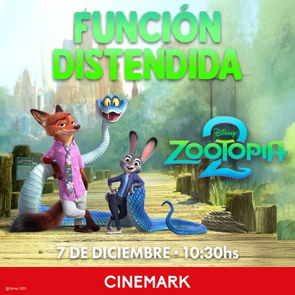 Zootopia 2 funciones distendidas