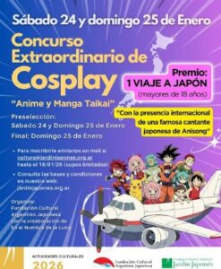 Anime y Manga Taikai en el Jardín Japonés