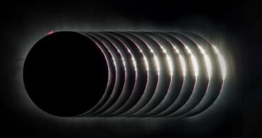 Eclipse desde el cielo